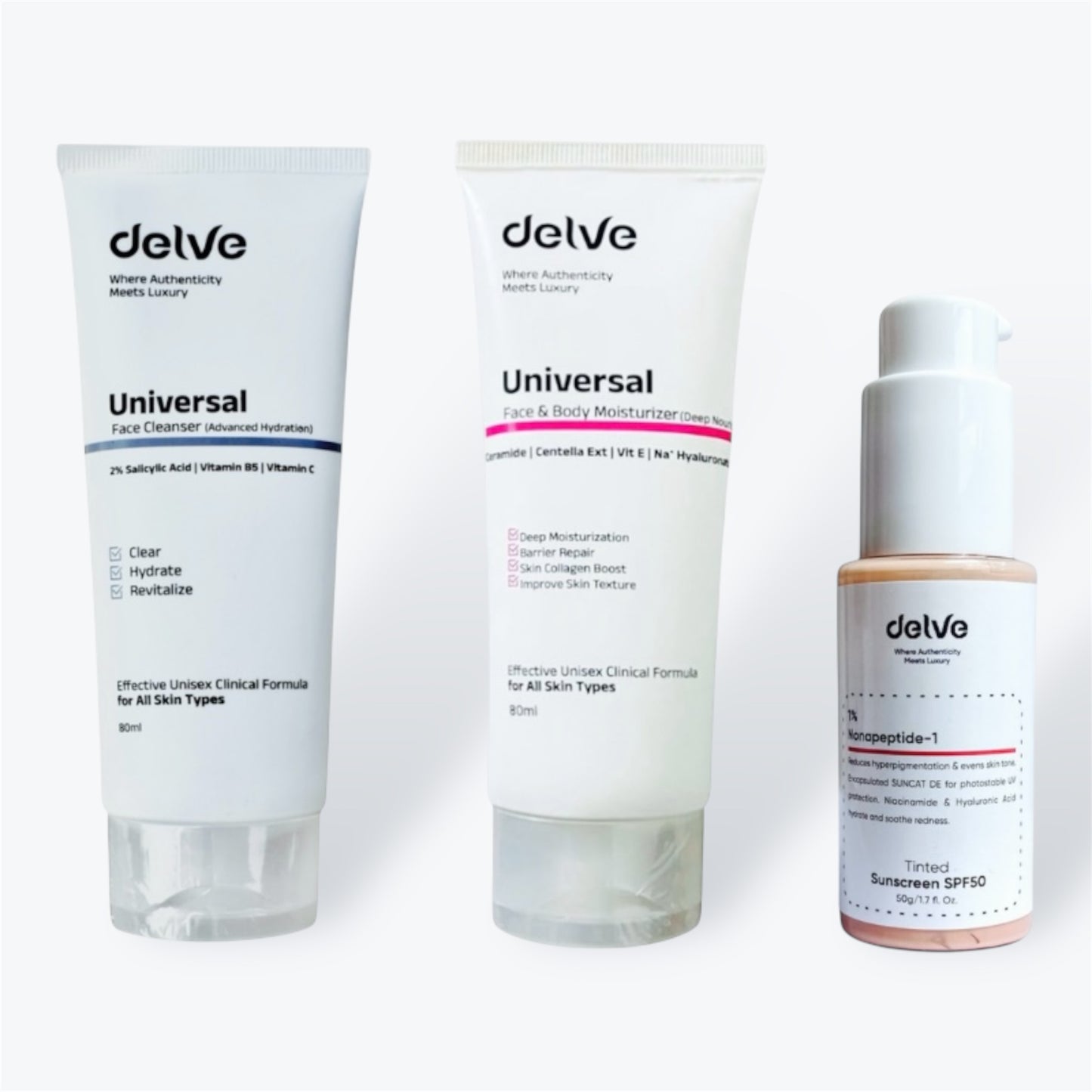 Complete daily skincare routine kit | Delve Beauty